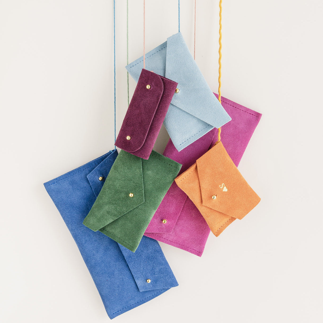 New colourful sewing and knitting pouches