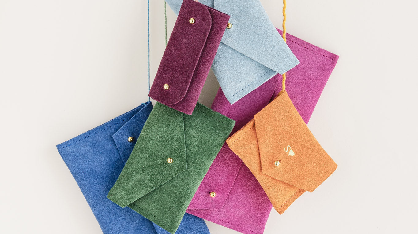 New colourful sewing and knitting pouches