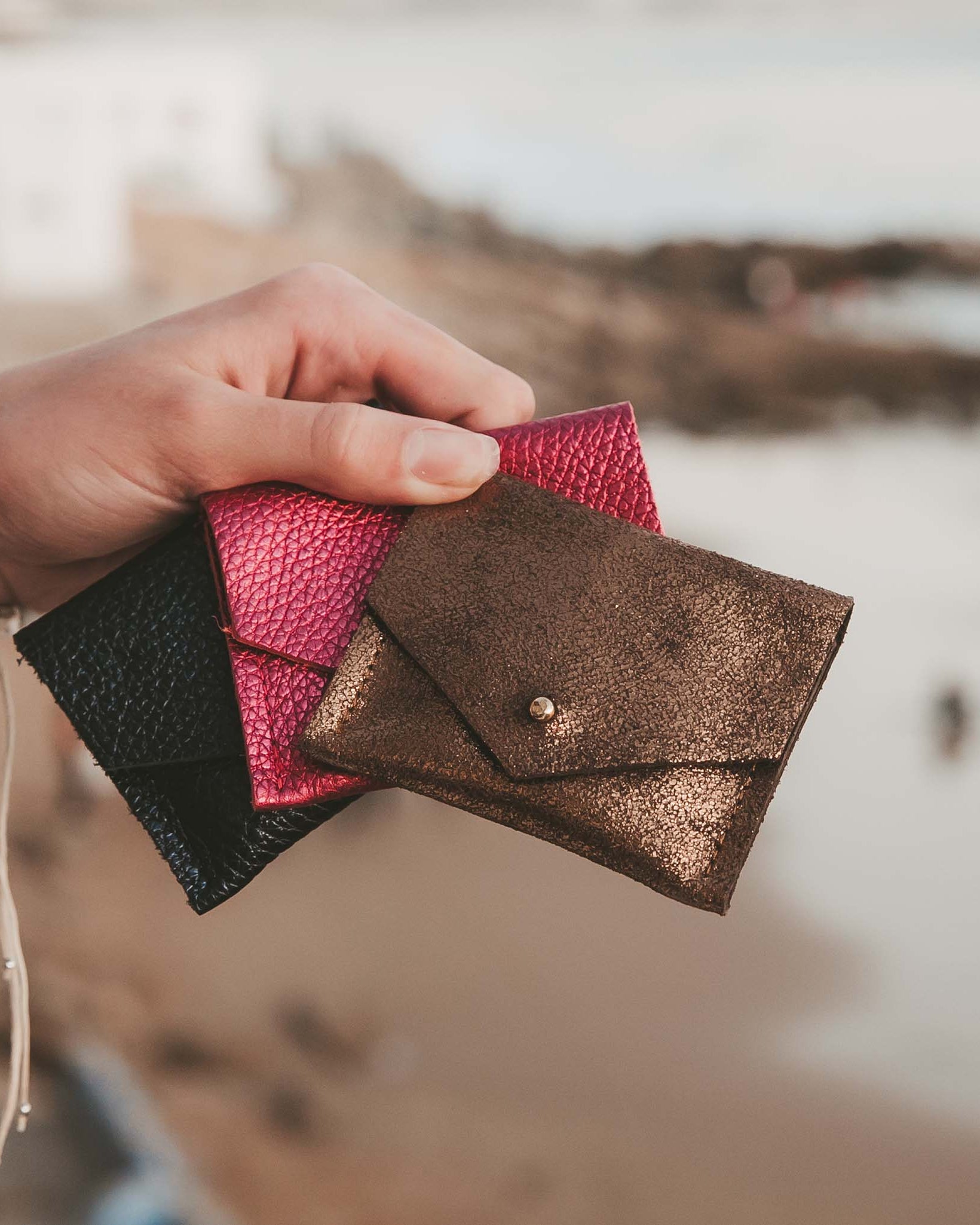 Bronze Metallic Jewellery Pouch