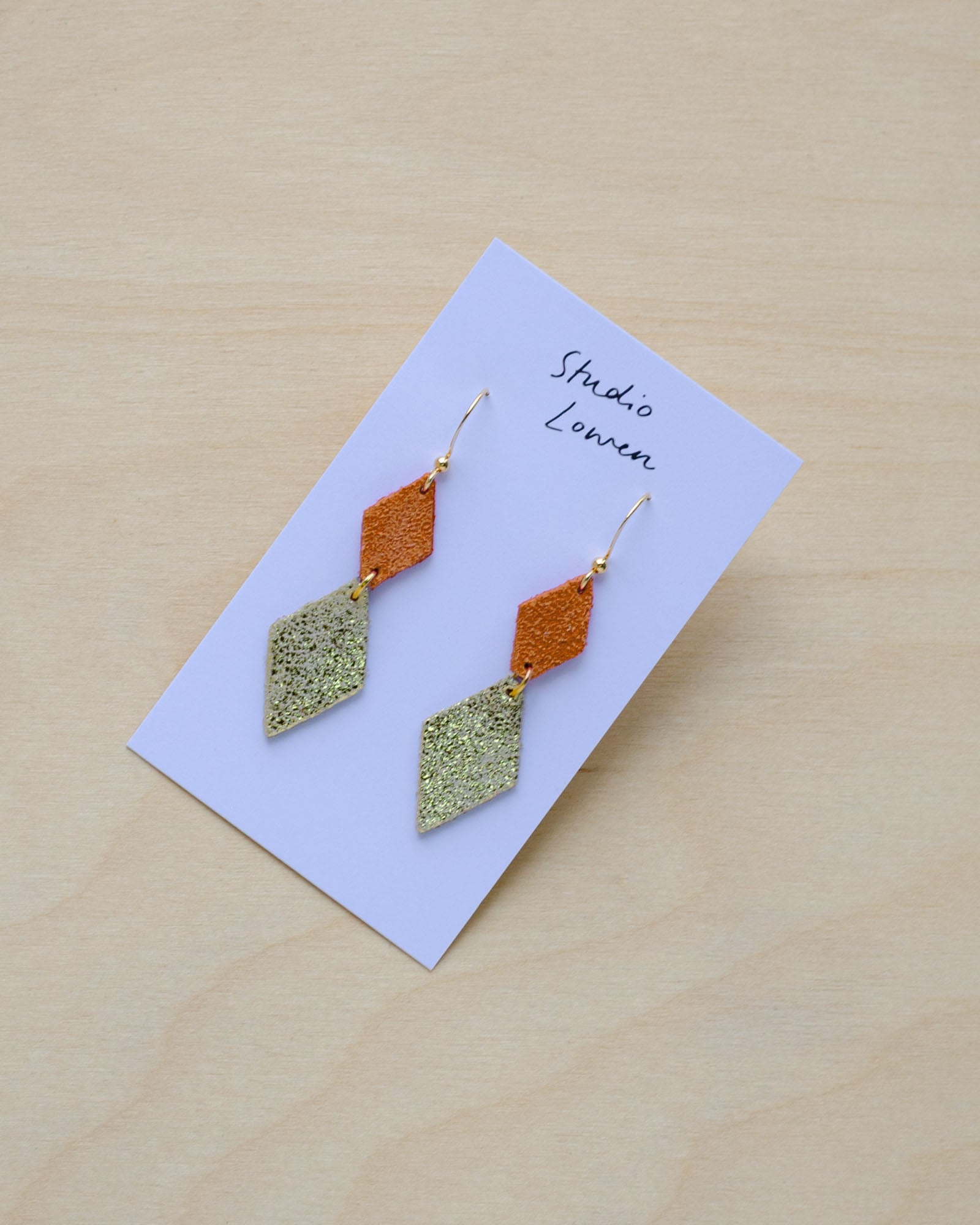 Sofie Dangle Earrings in Clementine Orange