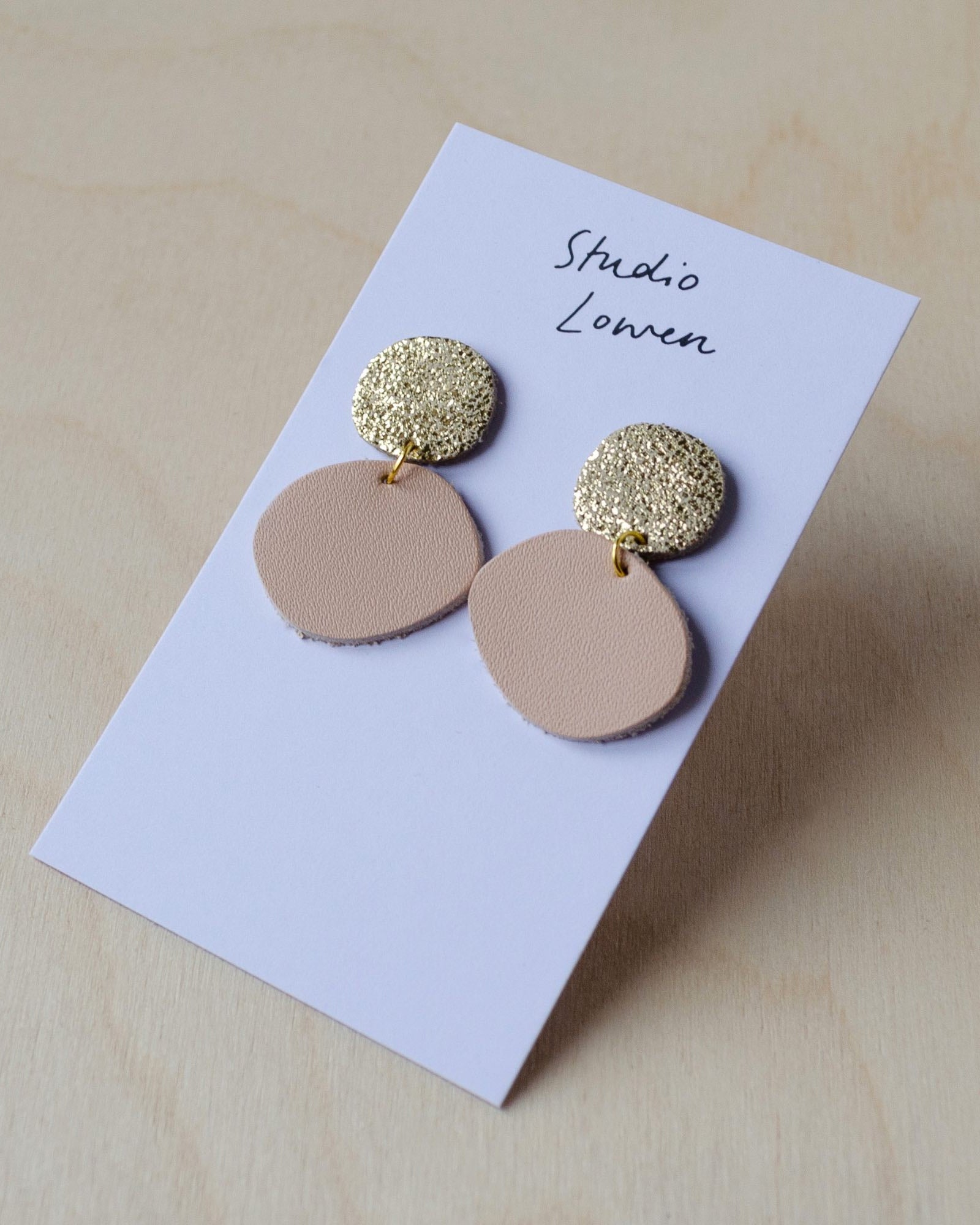 Bili Pop Earrings in Blush Pink