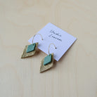Bea Hoop Earrings in Mint Green