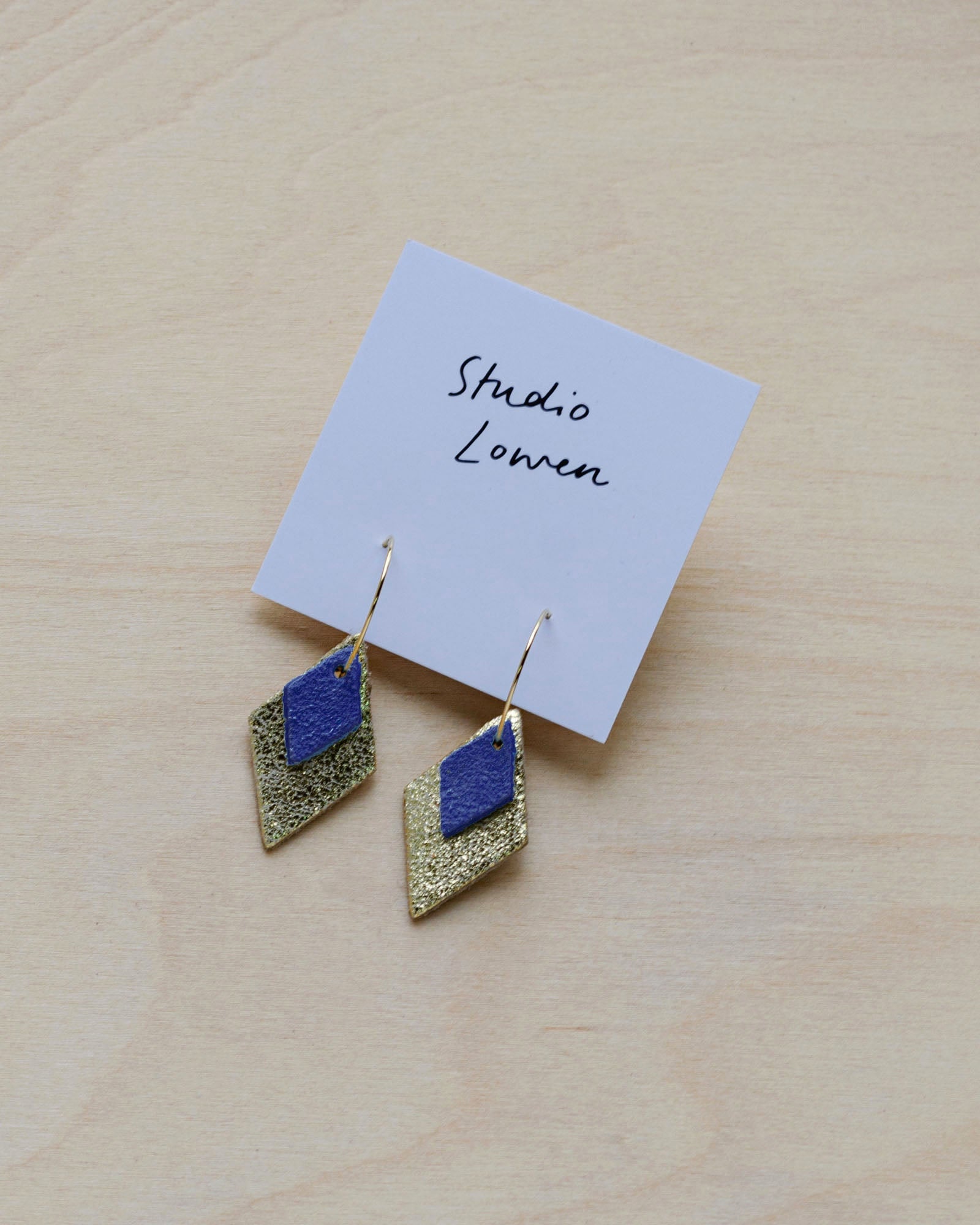 Bea Hoop Earrings in Ultramarine Blue