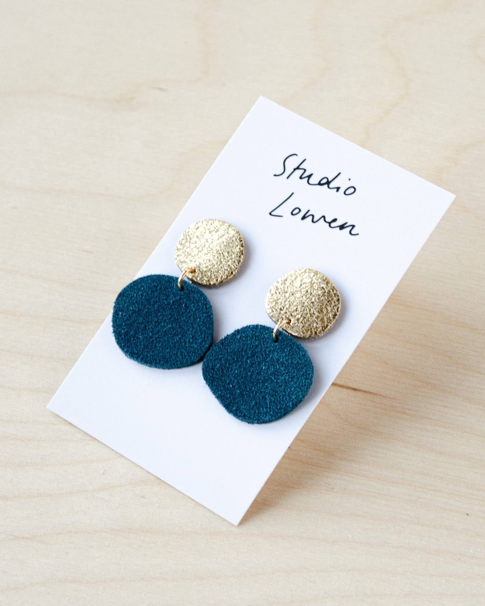 Bili Pop Earrings in Teal