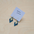 Lia Hoop Earrings in Teal Green
