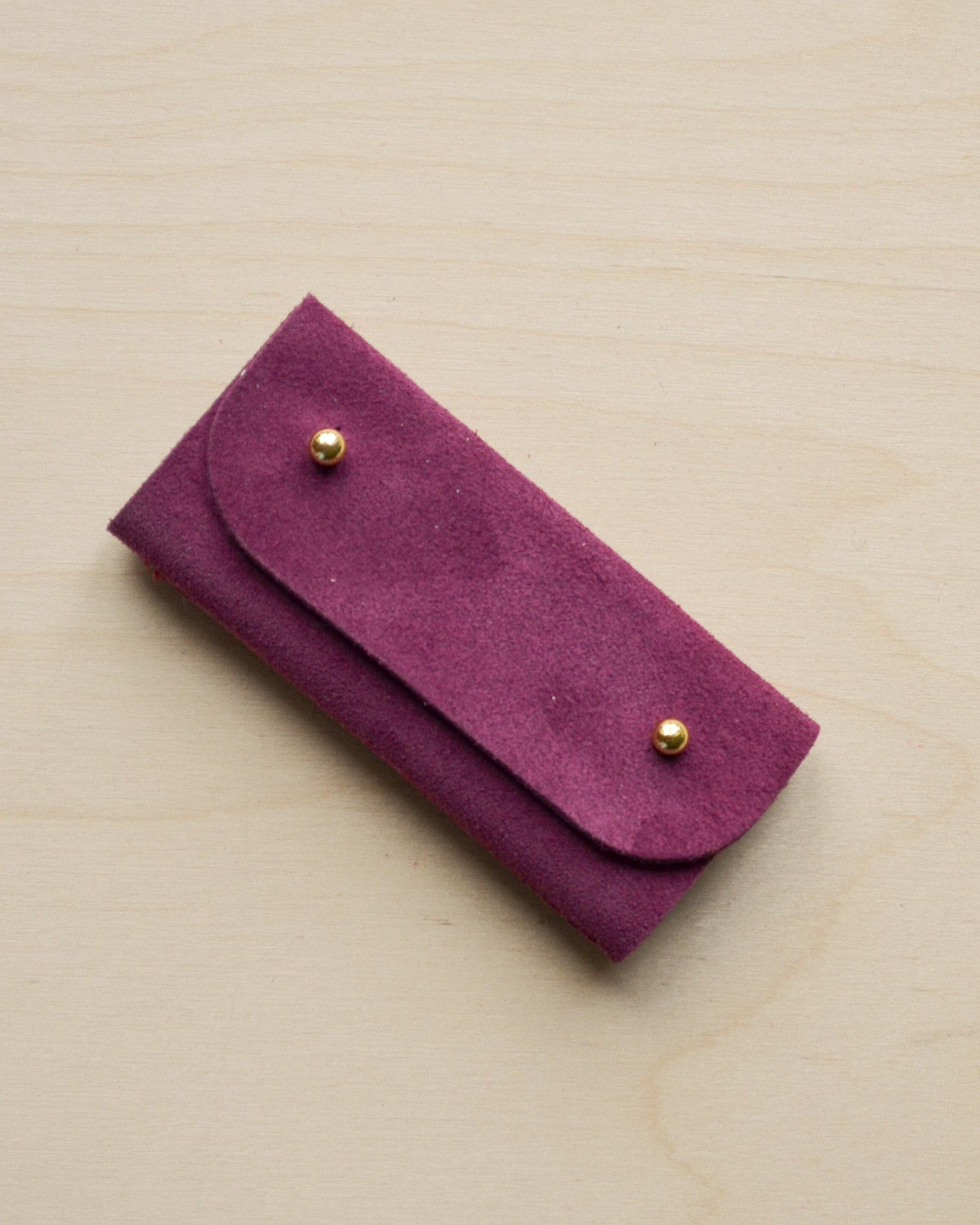 Plum Purple sewing needle case.