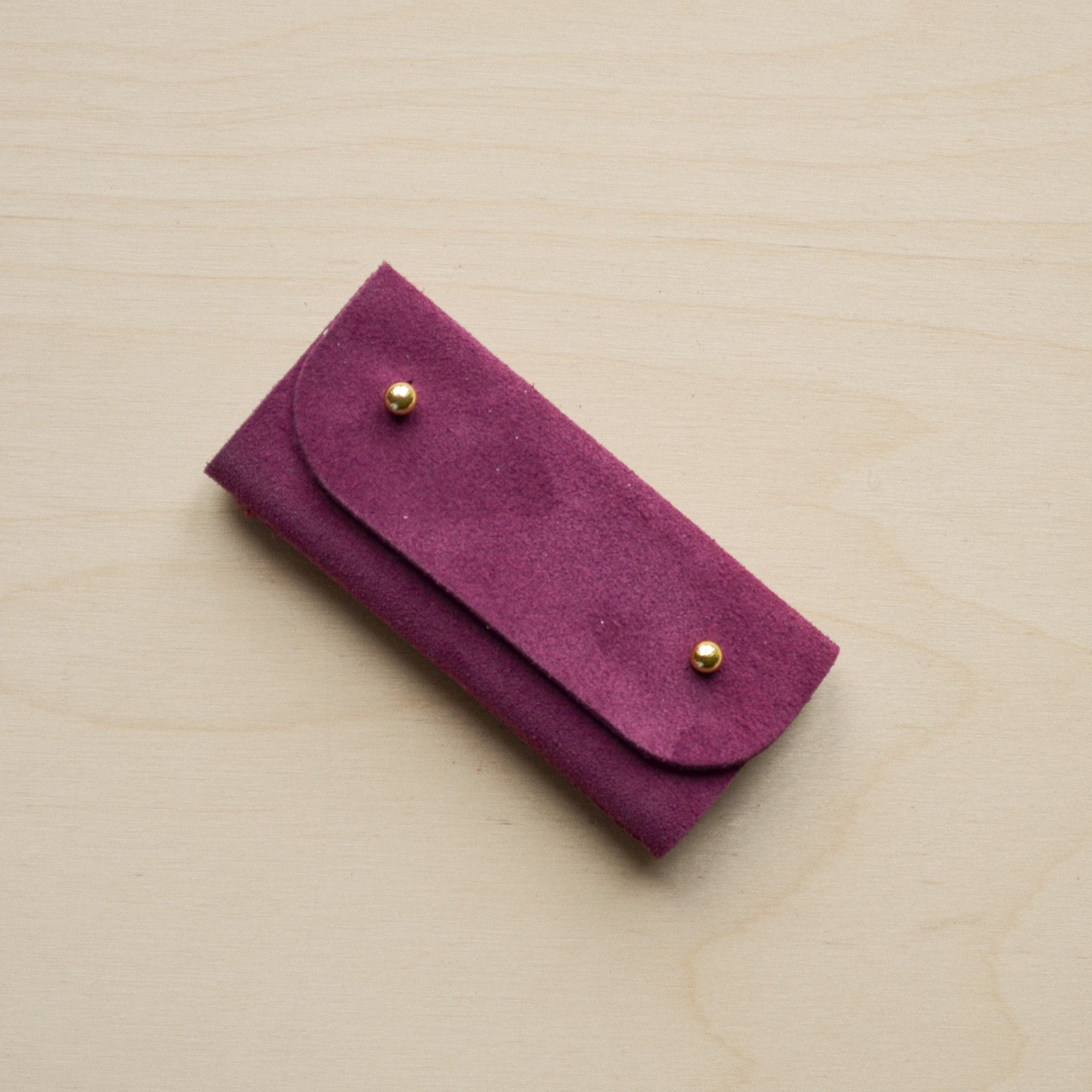 Plum Purple sewing needle case.