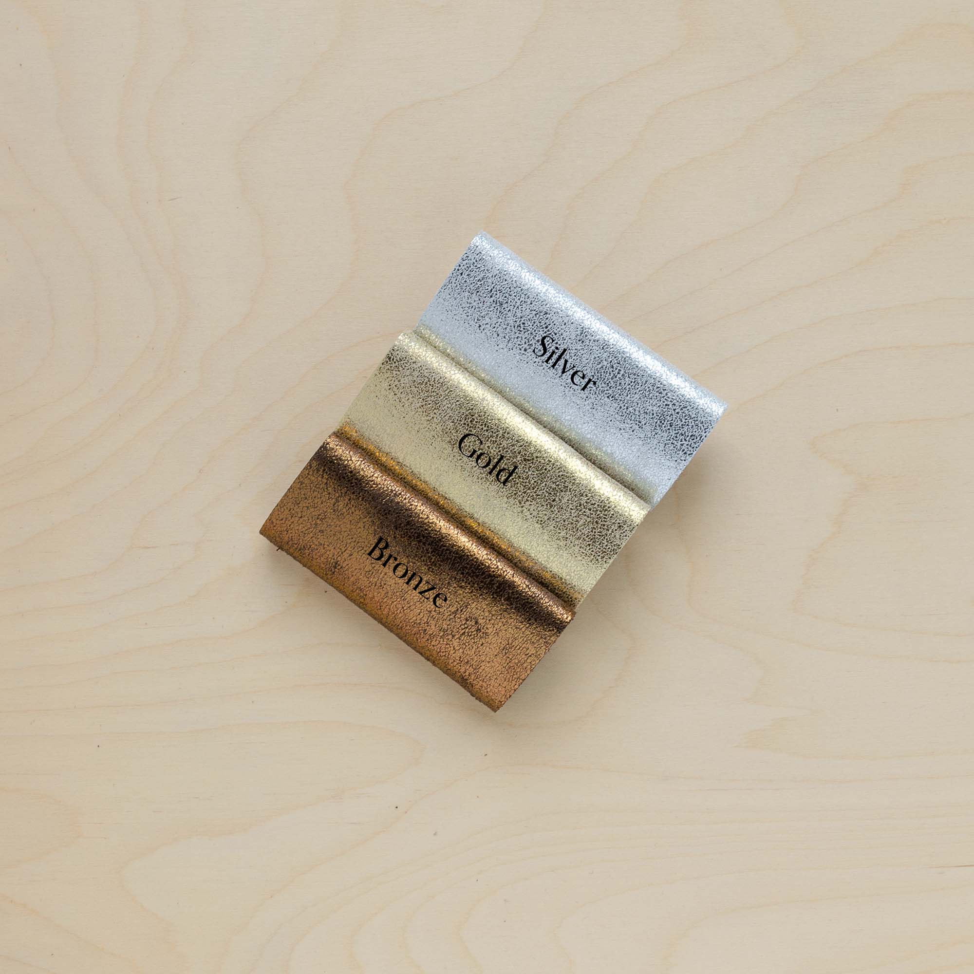 Shimmer Leather Colour Palette.