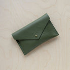Leather Everyday Purse in Olive Green.