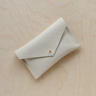 Everyday Leather Purse in Cream.