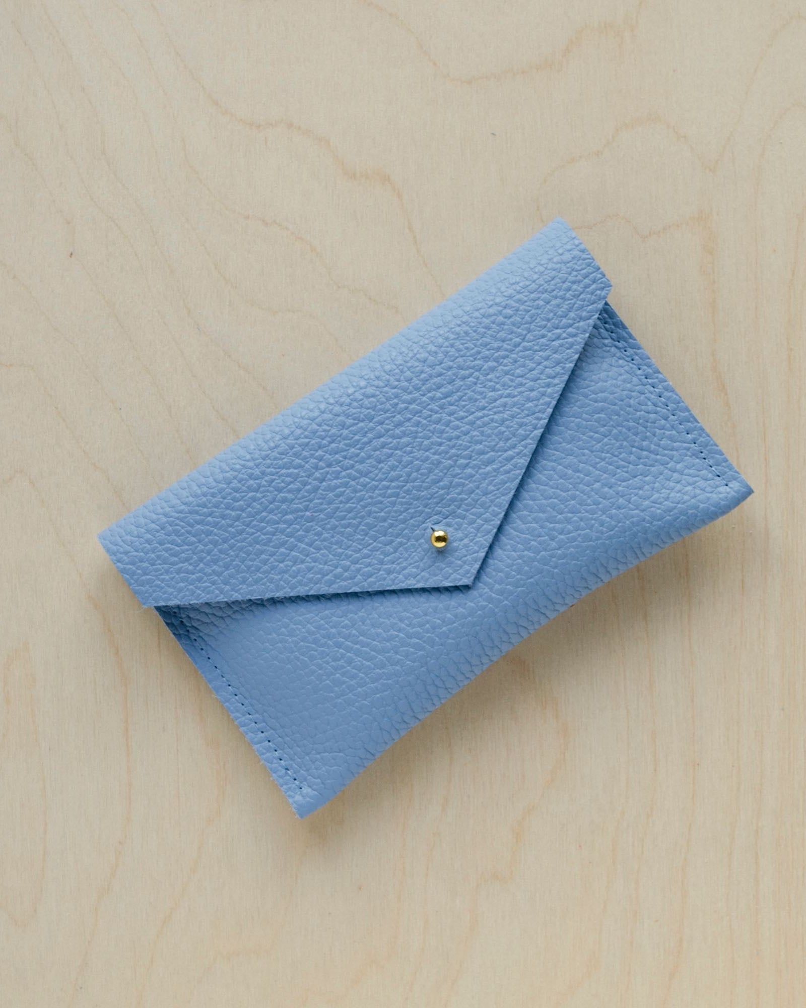 Leather Everyday Purse In Powder Blue