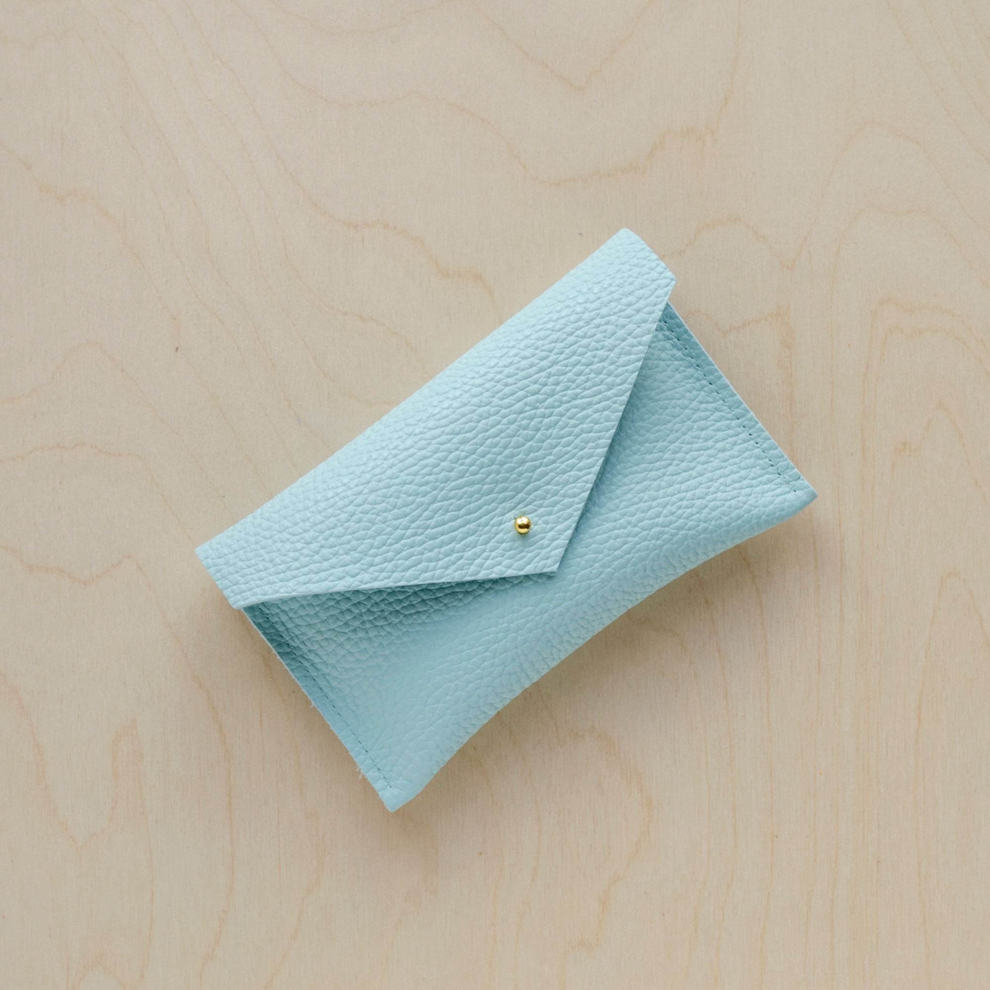 Leather Everyday Purse in Seaglass.