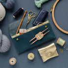 Knitting needle holder and knitting accessories