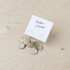 Sunrise hoops in cream.