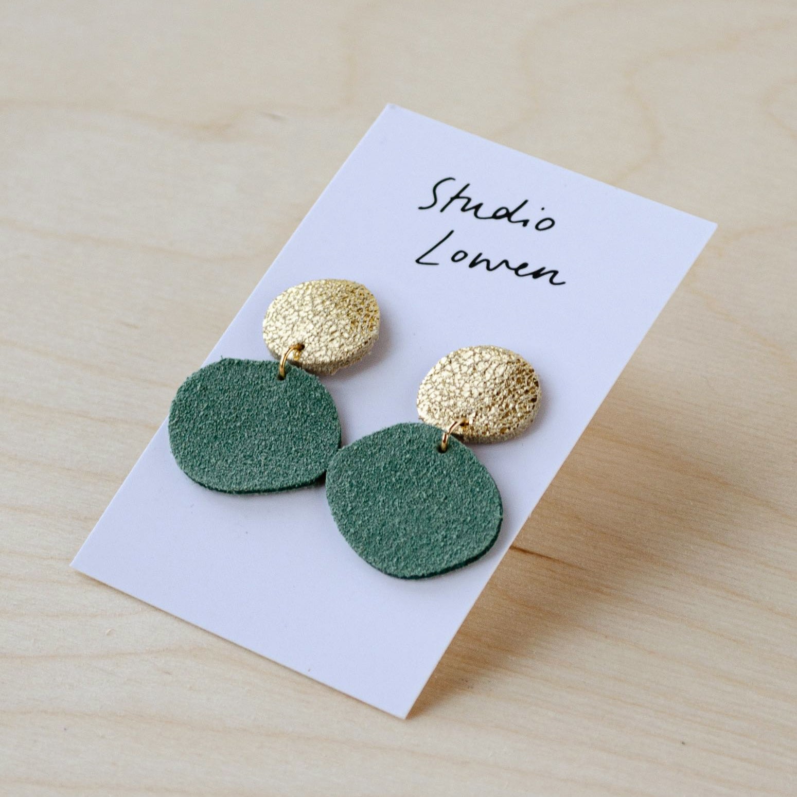 Pili Pop Earrings in Mint green