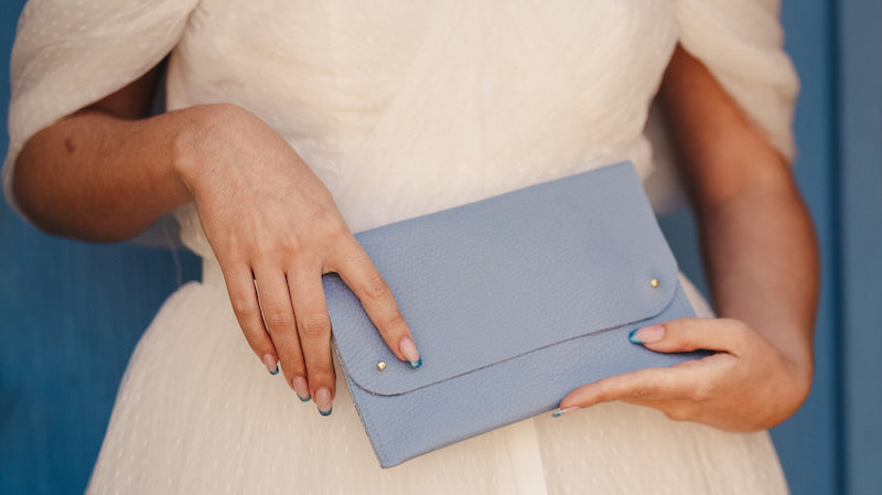 Blue Bridal Clutch Bag
