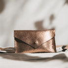 Bronze Leather Card Purse