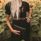 Dark Pine Green Clutch Bag