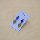 Sofie Dangle Earrings in Cobalt Blue