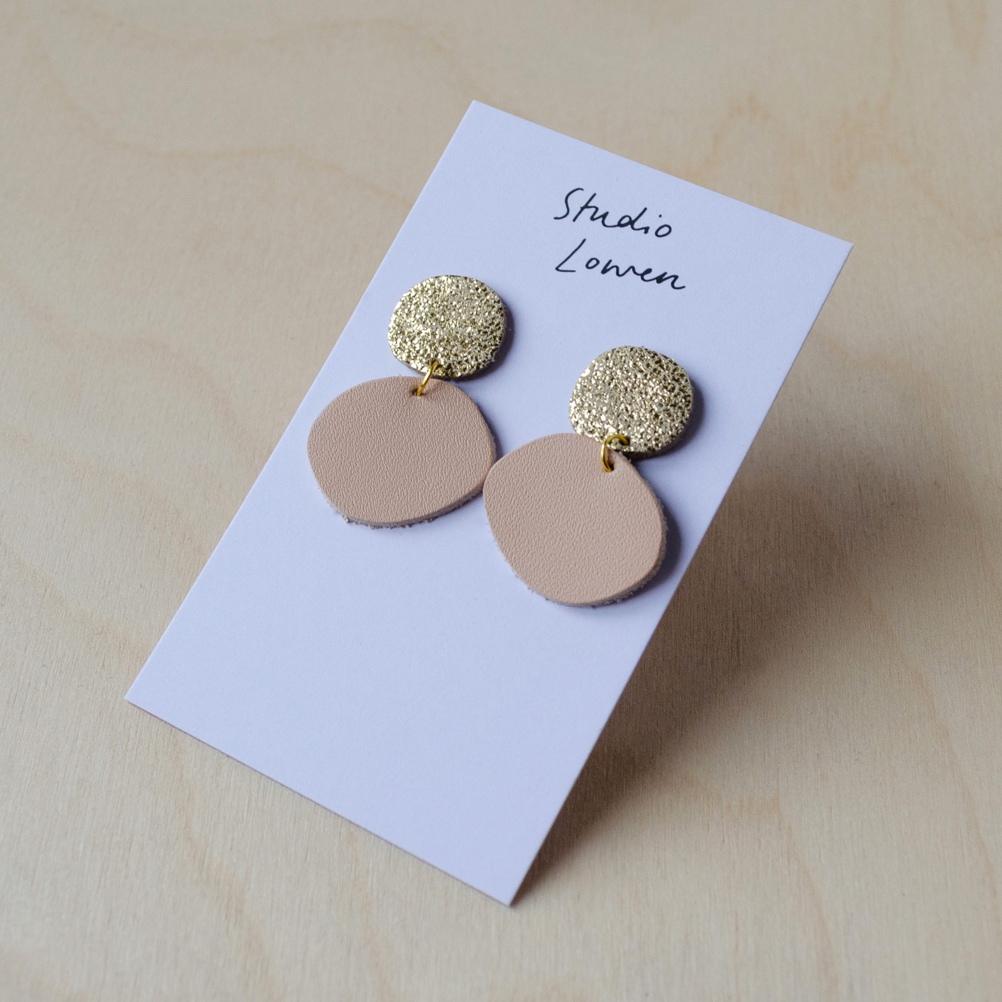 Bili Pop Earrings in Blush Pink