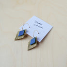 Bea Hoop Earrings in Cobalt Blue