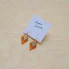 Lia Hoop Earrings in Clementine Orange