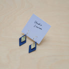 Lia Hoop Earrings in Cobalt Blue