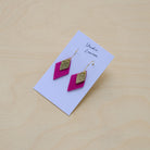 Lia Hoop Earrings in Fuchsia Pink