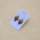 Lia Hoop Earrings in Grape Purple