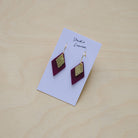 Lia Hoop Earrings in Plum Purple