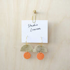 Sunrise Hoops in Clementine Orange