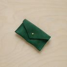 Closed couples ring pouch in moss green