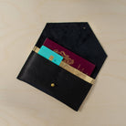 Black Leather Passport pouch