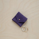 Grape Purple Wedding Rich Pouch in suede.