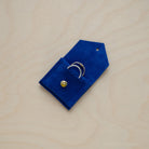 Ultramarine Blue Wedding Rich Pouch in suede.