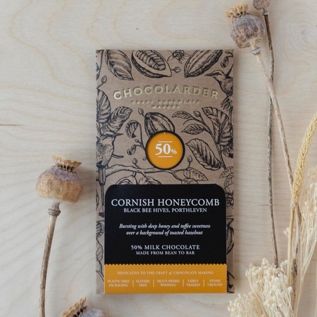 Chocolarder Cornish Honeycomb Milk Chocolate packaging
