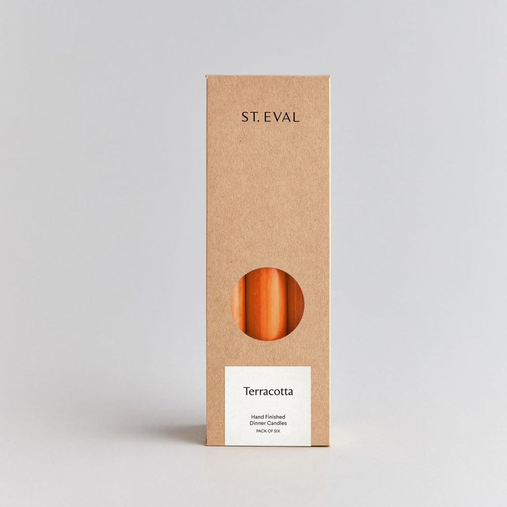 St Eval Terracotta Dinner Candle - Gift Pack